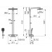 Emotion coloana de dus alb cu termostat Wellfit sistem - Hansa